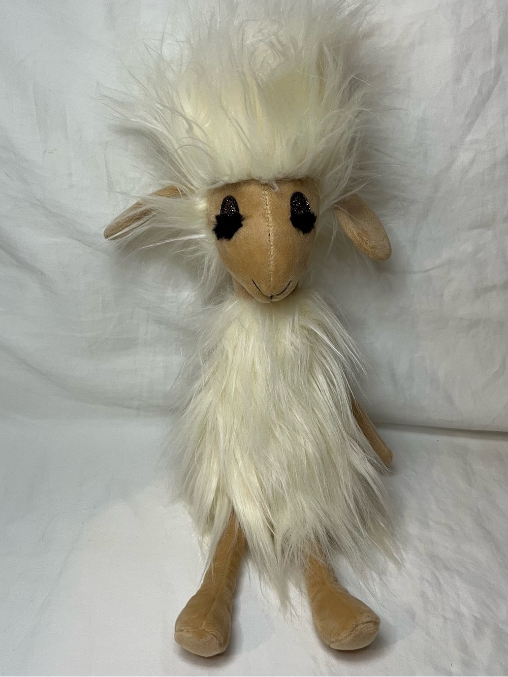NWT Jellycat Swellegant Sophie Sheep Plush 15" Fluffy Shaggy Lamb Retired Rare